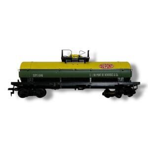 Vintage Tyco Vibrant Green and Yellow Du Pont Model Train